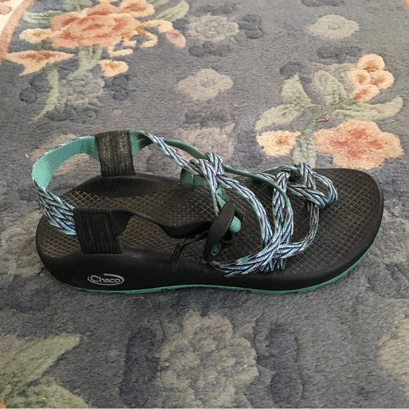 Chaco ZX2 Sport Sandals Womens Sz W8 Blue Multi Strappy Hiking Outdoor Sandals - Picture 6 of 10